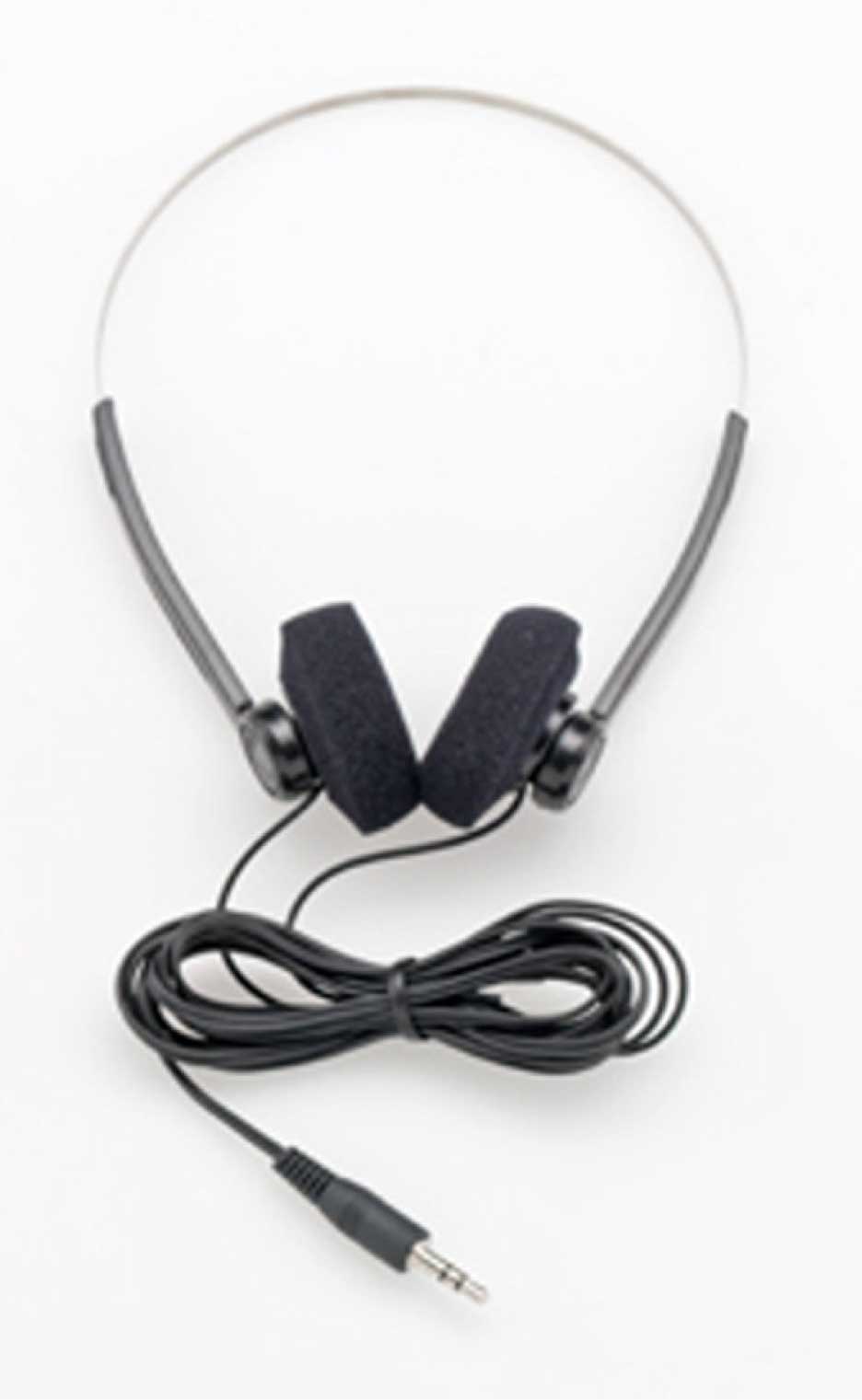 Bügelkopfhörer mit langem Kabel und austauschbaren Ohrpolstern